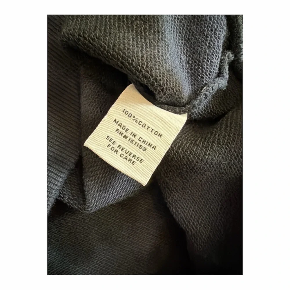 525 America Asymmetrical Cropped Navy Tie-Dye Sweatshirt size XS